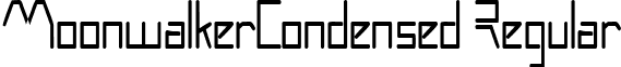 MoonwalkerCondensed Regular font - moonwalkercondensed.ttf