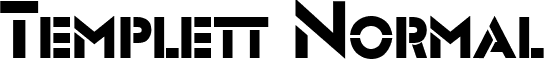 Templett Normal font - templettnormal.ttf