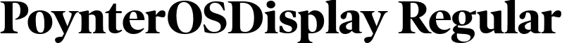 PoynterOSDisplay Regular font - poynterosdisplay-bold.ttf