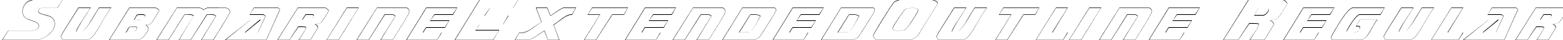 SubmarineExtendedOutline Regular font - submarineextendedoutline.ttf