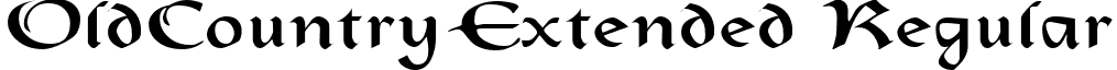 OldCountryExtended Regular font - oldcountryextended.ttf