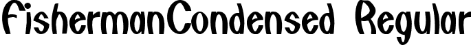 FishermanCondensed Regular font - fishermancondensed.ttf