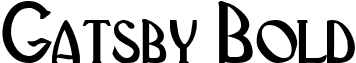 Gatsby Bold font - gatsbybold.ttf