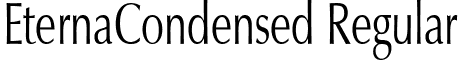 EternaCondensed Regular font - eternacondensed.ttf