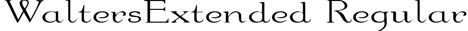 WaltersExtended Regular font - waltersextended.ttf