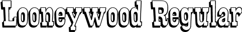 Looneywood Regular font - looneywooddrop.ttf