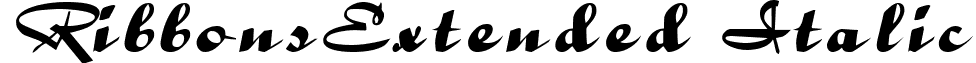 RibbonsExtended Italic font - ribbonsextendeditalic.ttf