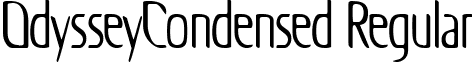 OdysseyCondensed Regular font - odysseycondensed.ttf