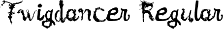 Twigdancer Regular font - twigdancer.ttf