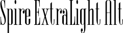 Spire ExtraLight Alt font - spireextralightalt.ttf