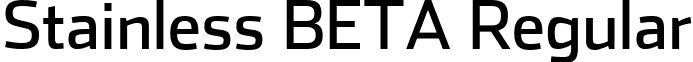 Stainless BETA Regular font - stainlessbeta.ttf