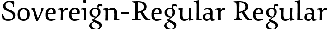 Sovereign-Regular Regular font - sovereign-regular.ttf