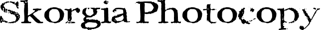 Skorgia Photocopy font - skorgia_photocopy.ttf