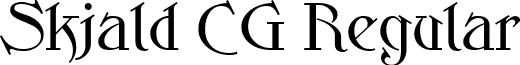 Skjald CG Regular font - skjaldcg.ttf