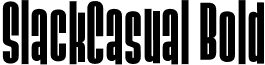 SlackCasual Bold font - slackcasual-bold.ttf