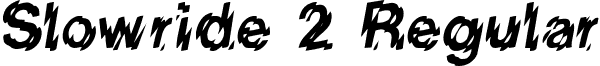 Slowride 2 Regular font - slowride2.ttf