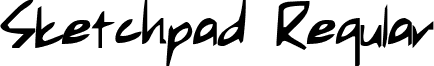 Sketchpad Regular font - sketchpad.ttf