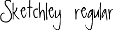 Sketchley regular font - sketchley.ttf