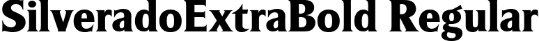 SilveradoExtraBold Regular font - silveradoextrabold.ttf