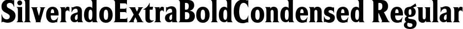 SilveradoExtraBoldCondensed Regular font - silveradoextraboldcondensed.ttf