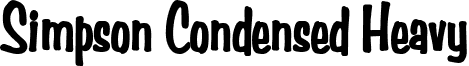 Simpson Condensed Heavy font - simpsoncondensedheavybold.ttf
