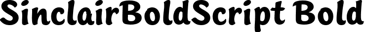 SinclairBoldScript Bold font - sinclairboldscript.ttf