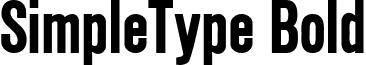 SimpleType Bold font - simpletypebold.ttf