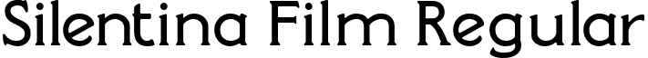 Silentina Film Regular font - silentinafilm.ttf