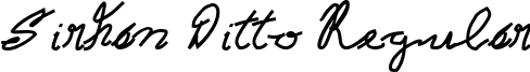 Sirhan Ditto Regular font - sirhanditto.ttf