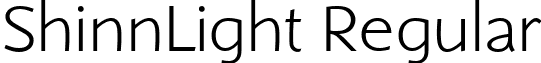 ShinnLight Regular font - shinnlight.ttf