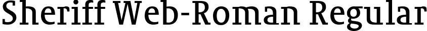 Sheriff Web-Roman Regular font - sheriffweb-roman.ttf