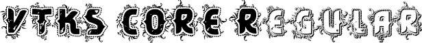 VTKS CORE Regular font - VTKS CORE.ttf