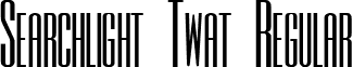 Searchlight Twat Regular font - searchlight(twat).ttf