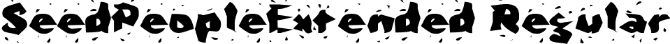 SeedPeopleExtended Regular font - seedpeopleextended.ttf