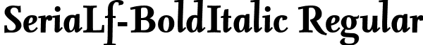 SeriaLf-BoldItalic Regular font - serialf-bolditalic.ttf