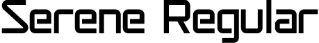 Serene Regular font - serene.ttf