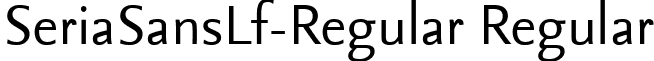 SeriaSansLf-Regular Regular font - seriasanslf-regular.ttf