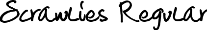 Scrawlies Regular font - scrawlies.ttf