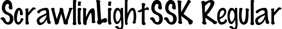 ScrawlinLightSSK Regular font - scrawlinlightsskregular.ttf