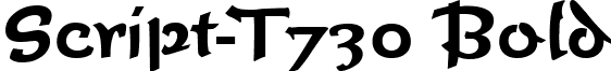 Script-T730 Bold font - script-t730-bold.ttf