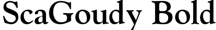 ScaGoudy Bold font - scagoudybold.ttf