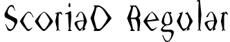 ScoriaD Regular font - scoriad.ttf