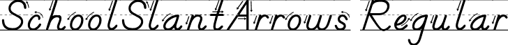 SchoolSlantArrows Regular font - schoolslantarrows.ttf