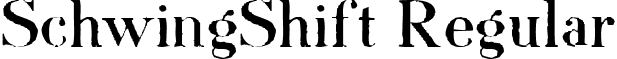 SchwingShift Regular font - schwingshift.ttf