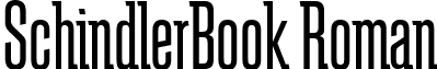 SchindlerBook Roman font - schindlerbook.ttf