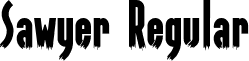 Sawyer Regular font - sawyer.ttf