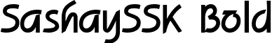 SashaySSK Bold font - sashaysskbold.ttf