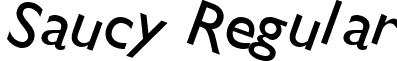 Saucy Regular font - saucyregularttnorm.ttf