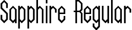 Sapphire Regular font - sapphire.ttf