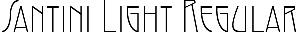 Santini Light Regular font - santinilight.ttf